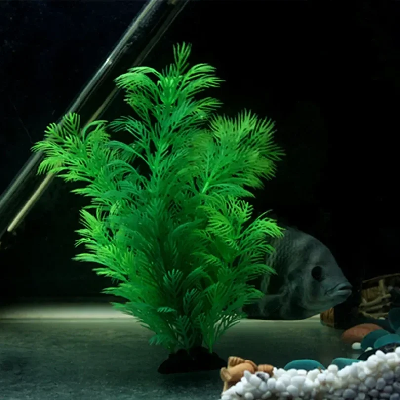 Artificial Aquarium Decor Plants Underwater Water Grass Aquatic Plastic Plants For Fish Tank Aquarium Decorations 3