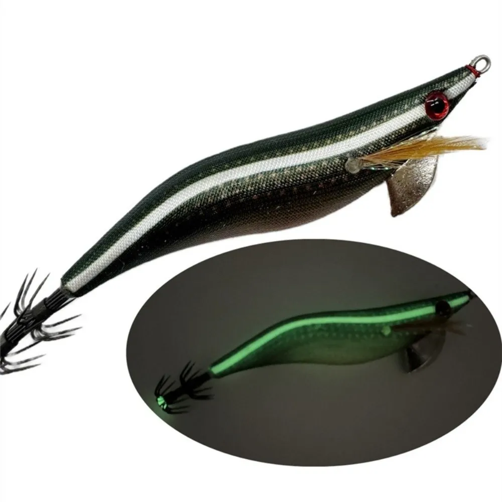 Fishing Lure Light Cloth Fishing Squid Jig Japan Style UV Jigging Lure 3.5# 3.0# Shrimp Bait Jigging Fishing