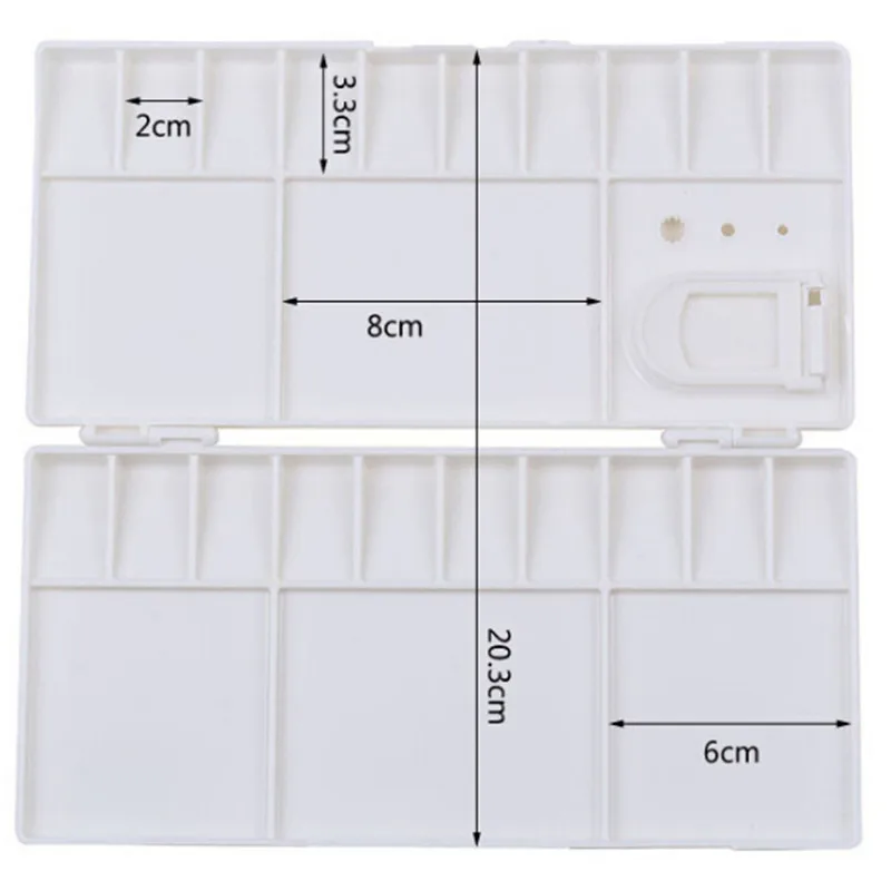 Paint Tray Color Palette Watercolor Palette 25 Grids Plastic Palettes 1PCS For Painting Drawing