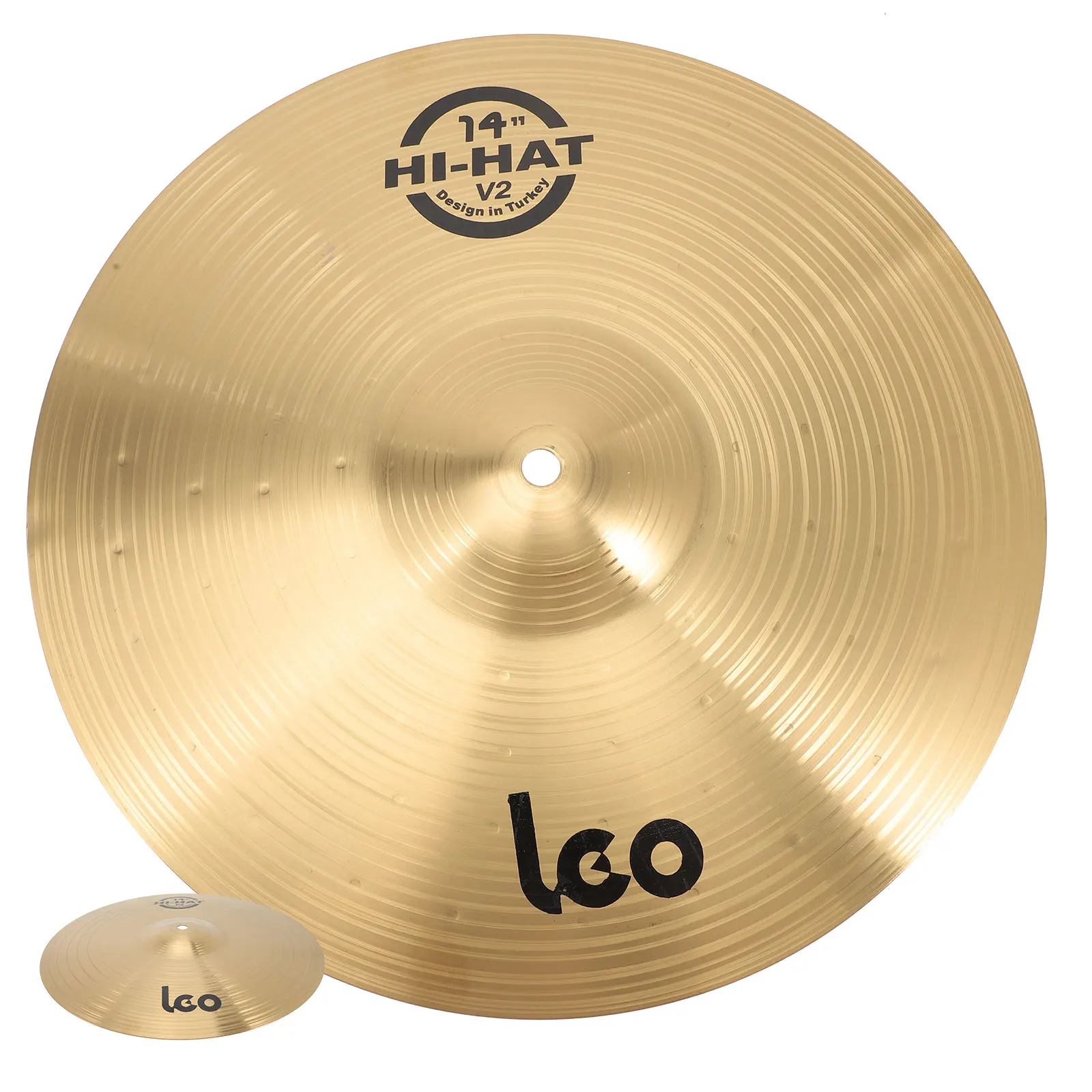 Crash Cymbal Drum Musical Instrument Accessories Brass Percussion Cymbals Prop for Drum Players 14/16 Inch Size Optional