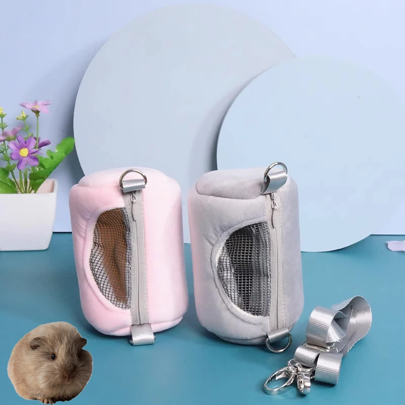 Mesh Breathable Hamster Carrier Bag Travel Portable Squirrel Bag Hamster Carry Case Portable Pet Cage Small Animal Supplies