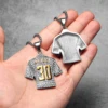 CR7 Messi Haaland Mbappé Neymar Football Jersey Men Necklaces Stainless Steel Pendant Chain Punk HipHop New In Jewelry Wholesale 3