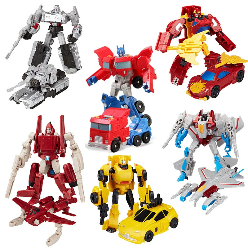 Трансформеры Optimus Prime Мегатрон шмблби ПВХ передвижной человекоид робот