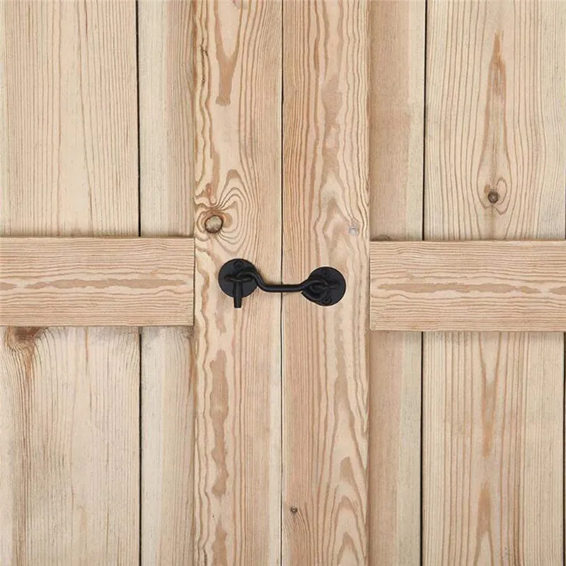 Solid Vintage Door And Window Hook Stainless Steel Cabinet Door And Window Buckle Lock Shed Gate Catch Silent Holder