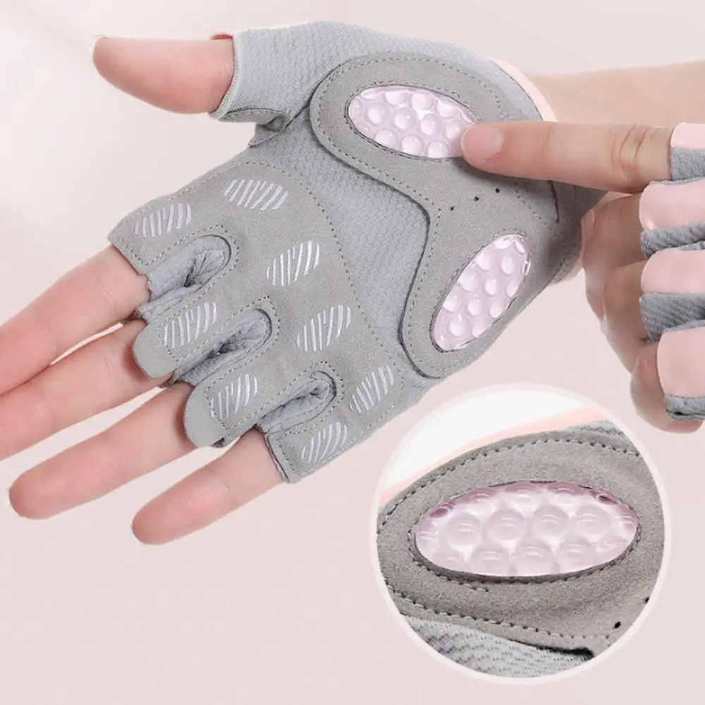 

Liquid Silicone Protective Fitness Gloves Fashion Half-finger Wear-resistant Yoga Gloves Non-slip Ridding Gloves