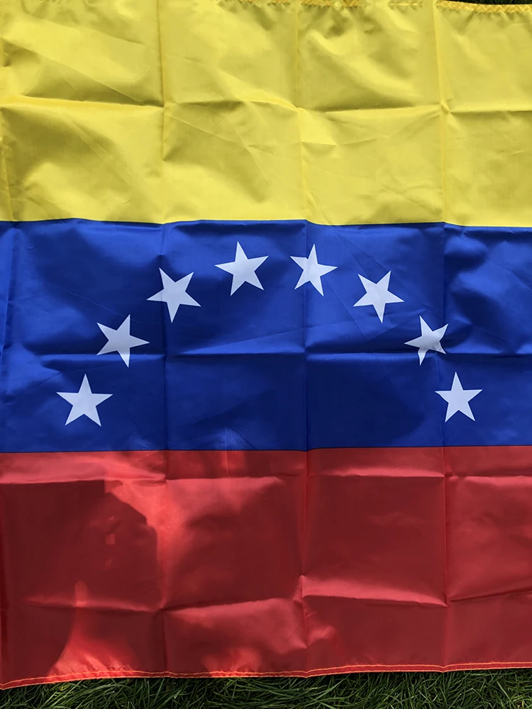 SKY FLAG Venezuela Flagge 90x150cm 8 Sterne VE VEN Venezuela Flagge 100% Polyester Länderflaggen Nationalflagge zur Dekoration – Detail 4