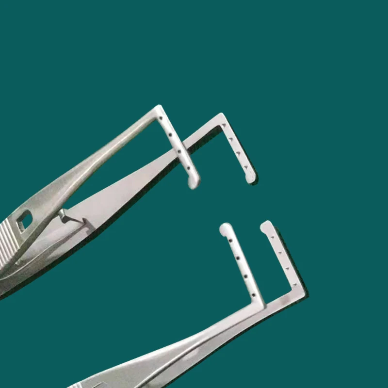 Stainless Steel Strabismus Forceps Microcosmetic Left and Right Locking Surgical Instruments