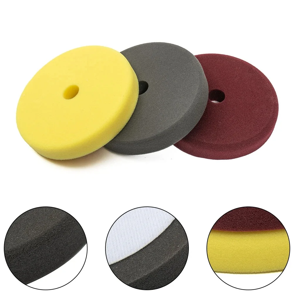 Polishing Pads Flat Foam Sponge Waxing Pad Kit Tool For Car Polisher er Auto Care ing Pads 1pcs 6/7 Inch car polishing pad car polish pad car polishing sponge polishing sponge set polishing wheel disc polishing wheel kit