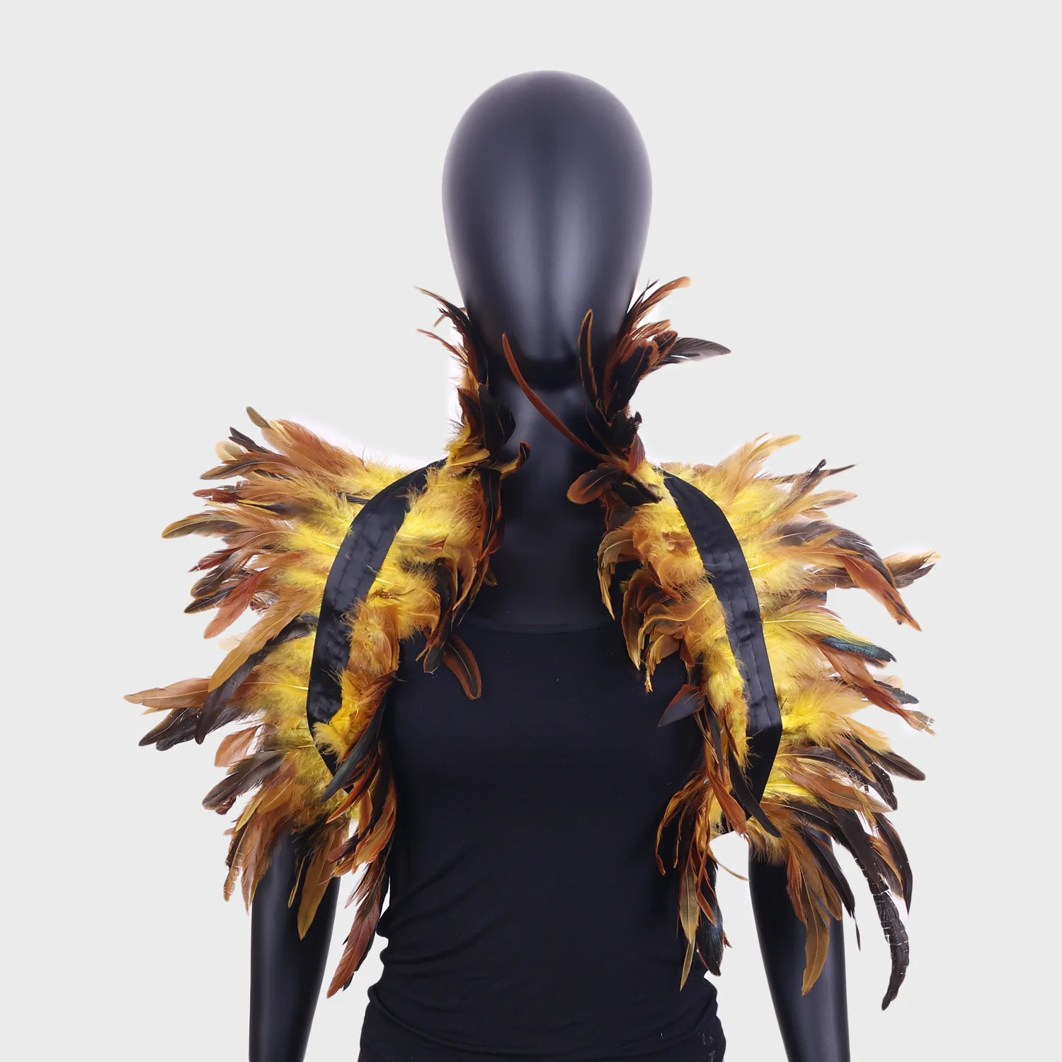 

Halloween Party Goth Feather Shawl Dance Show Capes Props