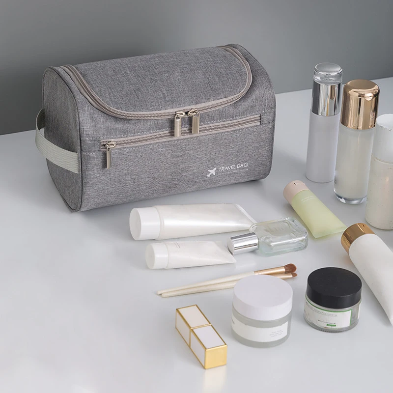 Enhanced Travel Toiletries Bag - Large Capacity Hanging Cosmetic Organizer and Beauty Case