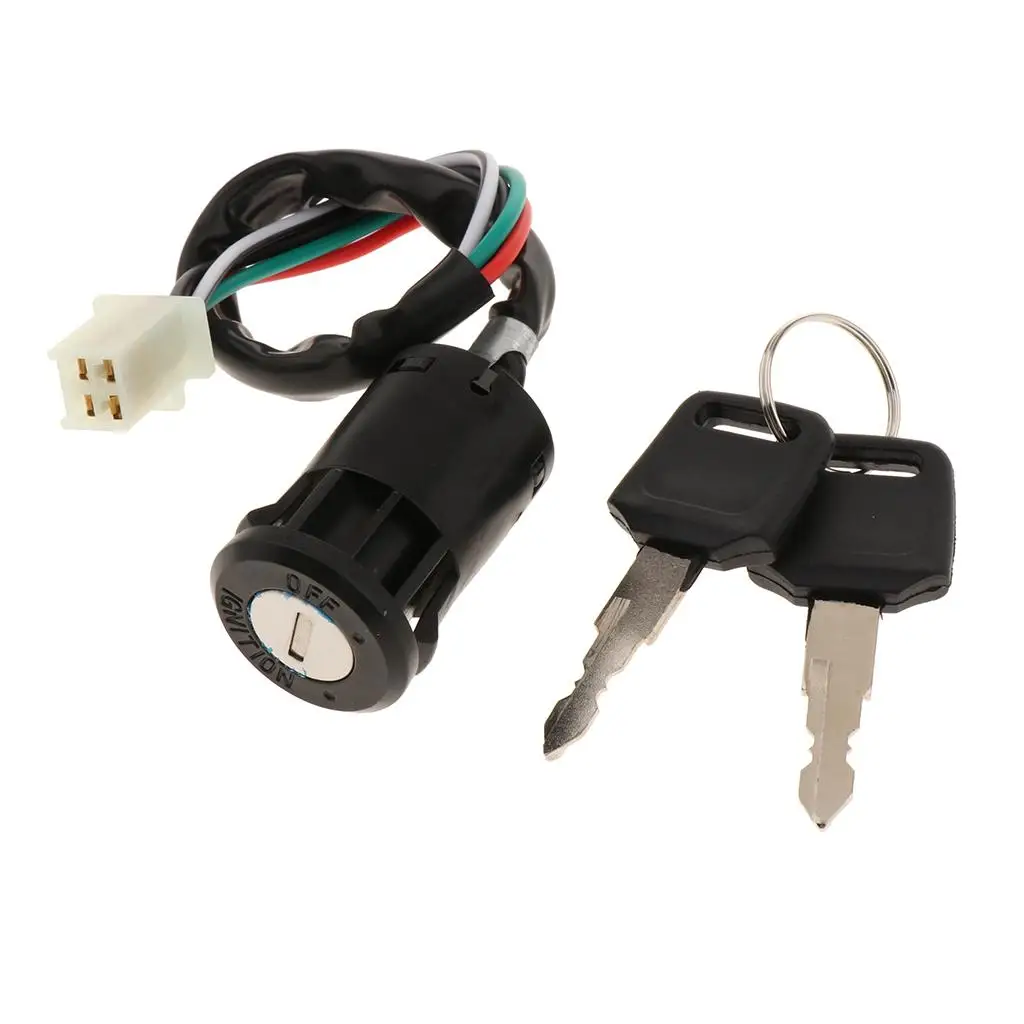 Ignition Switch Lock With 2 Keys Suitable for ATV 50CC,110CC, 125CC,150CC Black