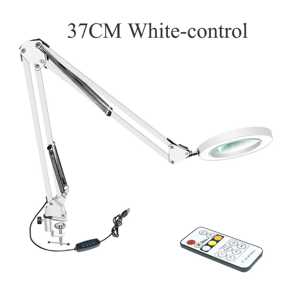 Illuminated LED Magnifier with Adjustable Lighting - Multifunctional Glass for Precision Tasks and Skincare