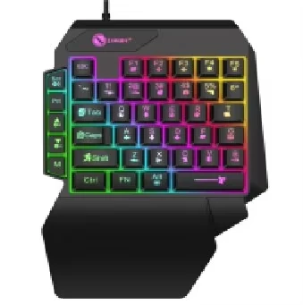35keys One Handedly Single Hand Mini Gaming Keyboard Usb Ultra-slim Wired Backlight Keyboard for Laptop Desktop PC Smartphone 6