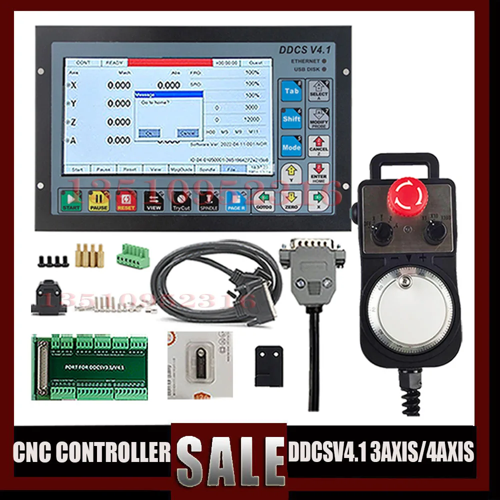 

DDCSV3.1 Newly upgraded DDCSV4.1 3/4 axis CNC off-line independent machine tool engraving and milling motion controller kit