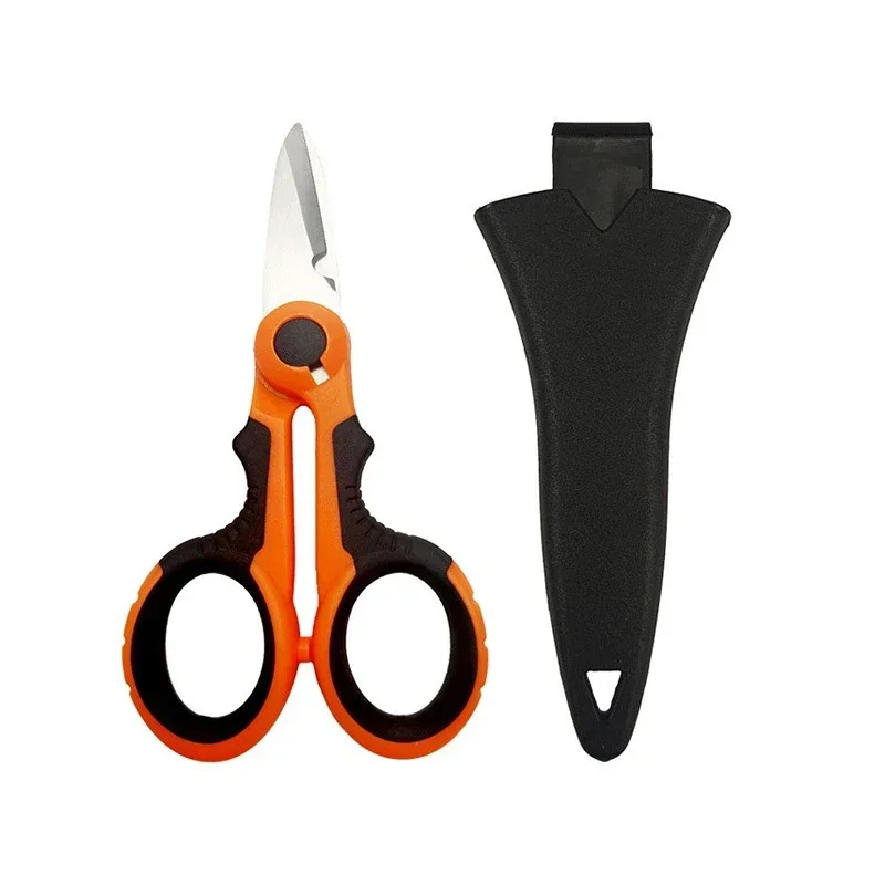 New High Carbon Steel Scissors Household Shears Tools Electrician Scissors Stripping Wire Cut Tools for Fabrics, Paper and Cable 2