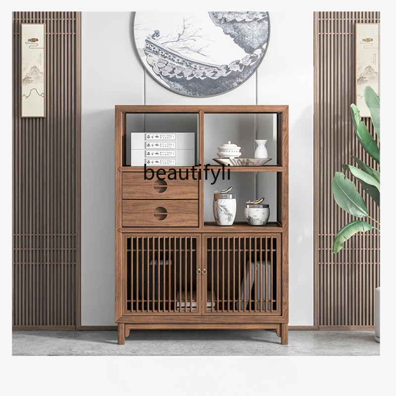 

Sideboard Cabinet Clothes Closet Solid Wood Tea Set Storage Cabinet Tea Cabinet Chest of Drawers High Cabinet Storage Cabinet