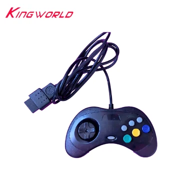 SEGA Saturn SS 콘솔용 투명 블랙 유선 게임 컨트롤러