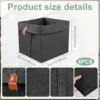 6Pcs Fabric Cube Foldable Storage Organizers Clothes Blanket Organizer Box Closet Storage Bins with Hanging Ring Toys Basket Hot 6