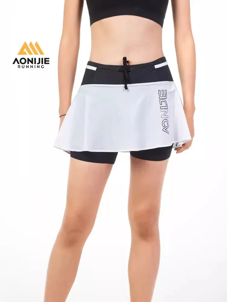 

AONIJIE Women's Sports Skirts Quick Drying Jogger Yoga Shorts Sports Tennis Dance Fitness Gym Cycling Running Short Skirt