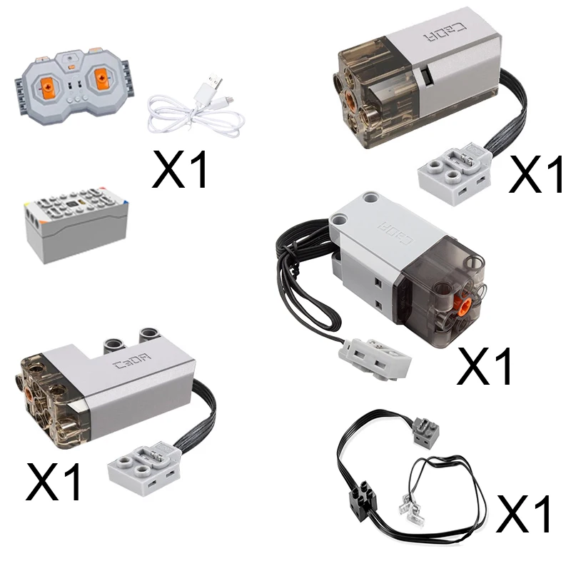 Cada C61016W Mattoni Batteria Blocchi Per Auto Led Light Servo I M Motor Pro Brick Power Function Block Box Litio Regalo Per Bambini