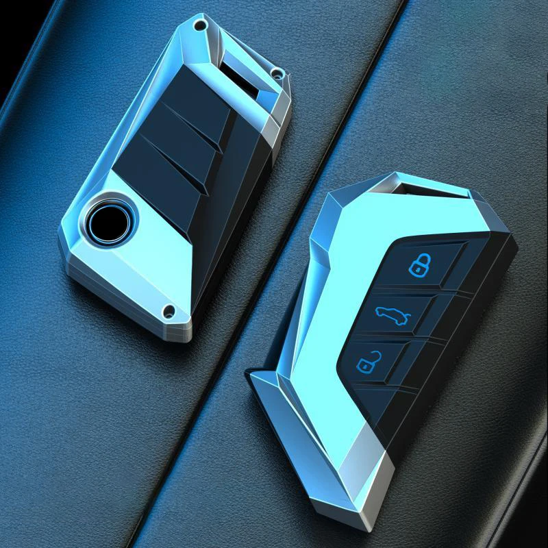 Zink-legierung Auto Schlüssel Fall Abdeckung Für VW Golf 8 MK8 ID.3 ID.4 Cupra Octavia SEAT Leon MK4 2020 2021 Formentor Tarraco
