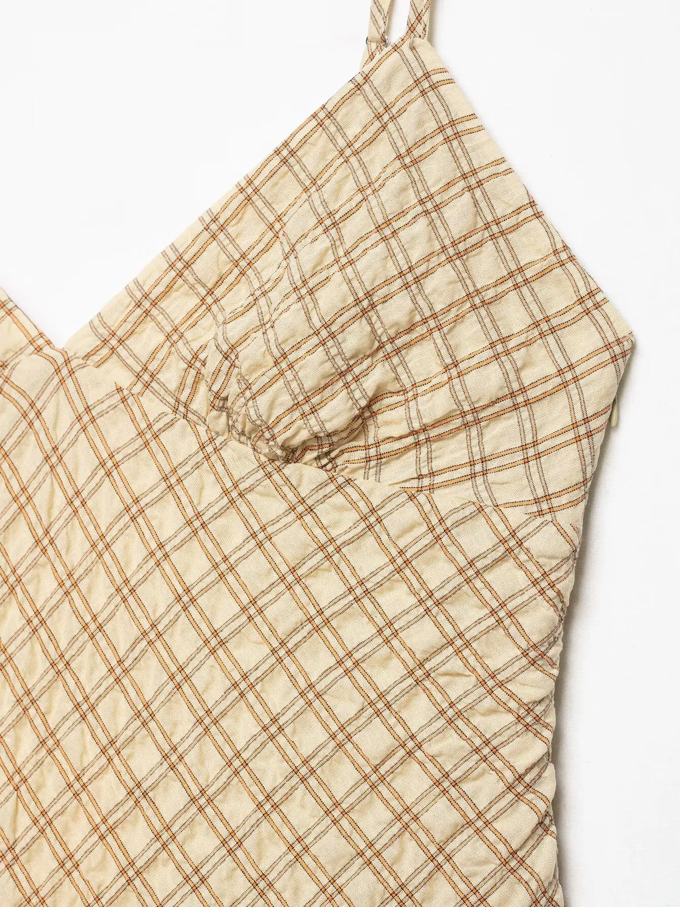 HH Damen Sommer Mode Elegantes V-Ausschnitt Ärmelloses Rückenfreies Minikleid mit Seitenreißverschluss, Spitze und Asymmetrischem Karomuster – Detail 10