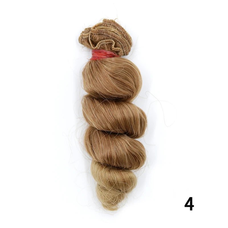 Doll Wigs 15 cm high temperature big wave handmade cloth diy Texitle doll curl hair accessories For 1/3 1/4 1/6 BJD/SD doll accessories,plush doll accessories,doll wigs,mohair wig