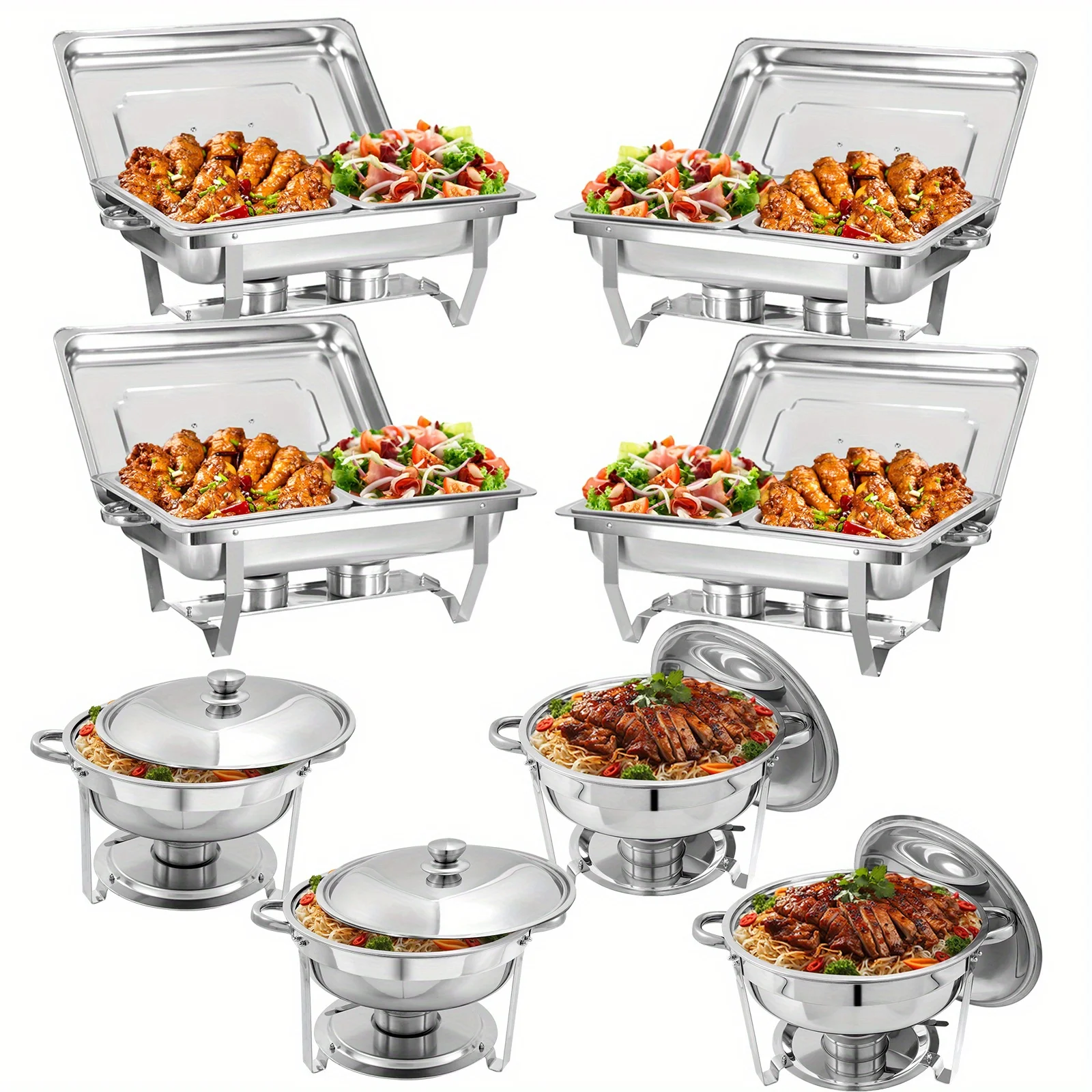 8 Pack Chafing Dish Buffet Set 1