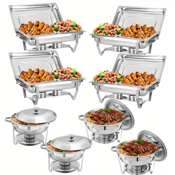 8 Pack Chafing Dish Buffet Set 1