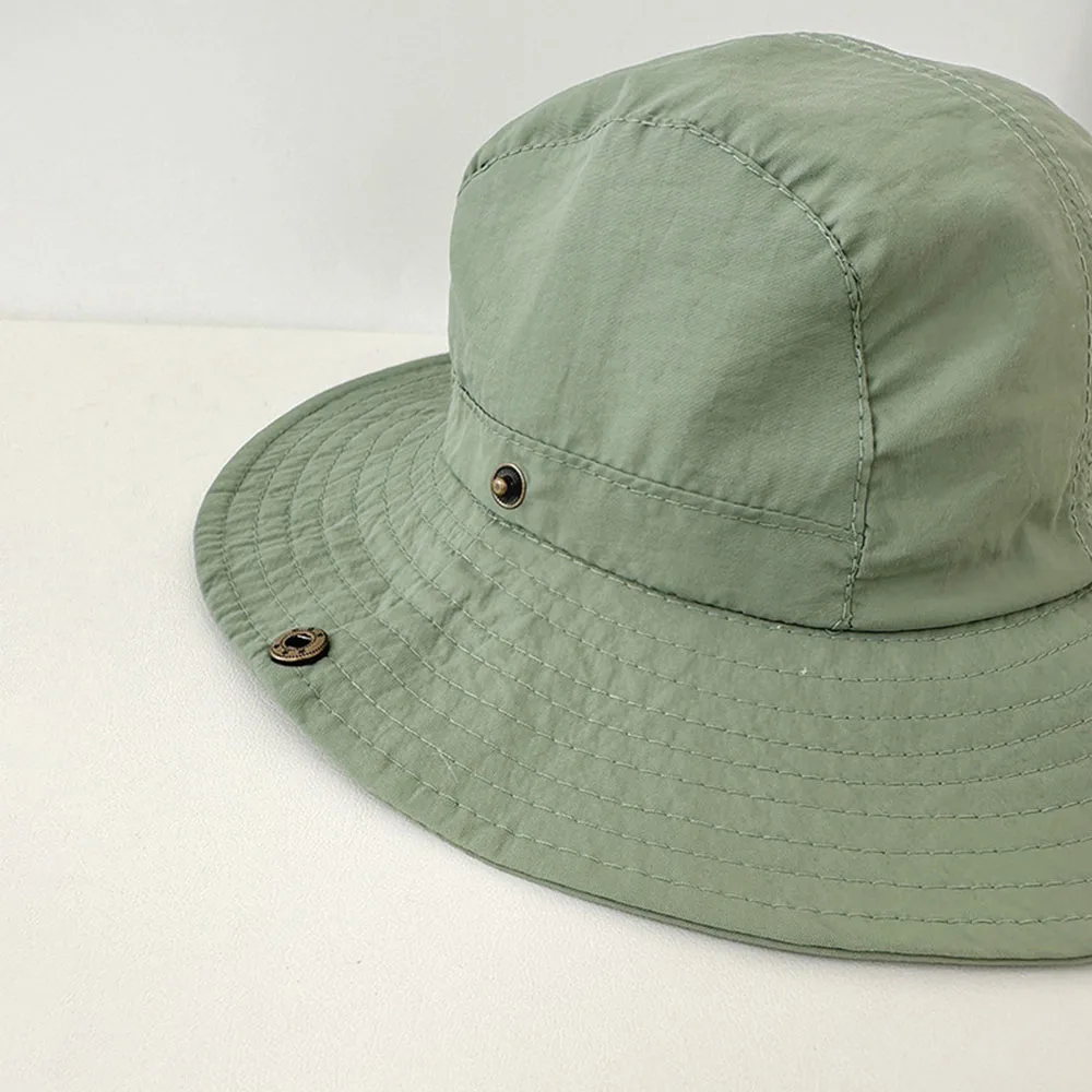 Pescatore Bambini Primavera Estate Ragazzi Ragazze Cappello Panama Viaggio all'aperto Cappellini da sole a tesa larga Tappo per lavabo in tinta unita_voghion.com