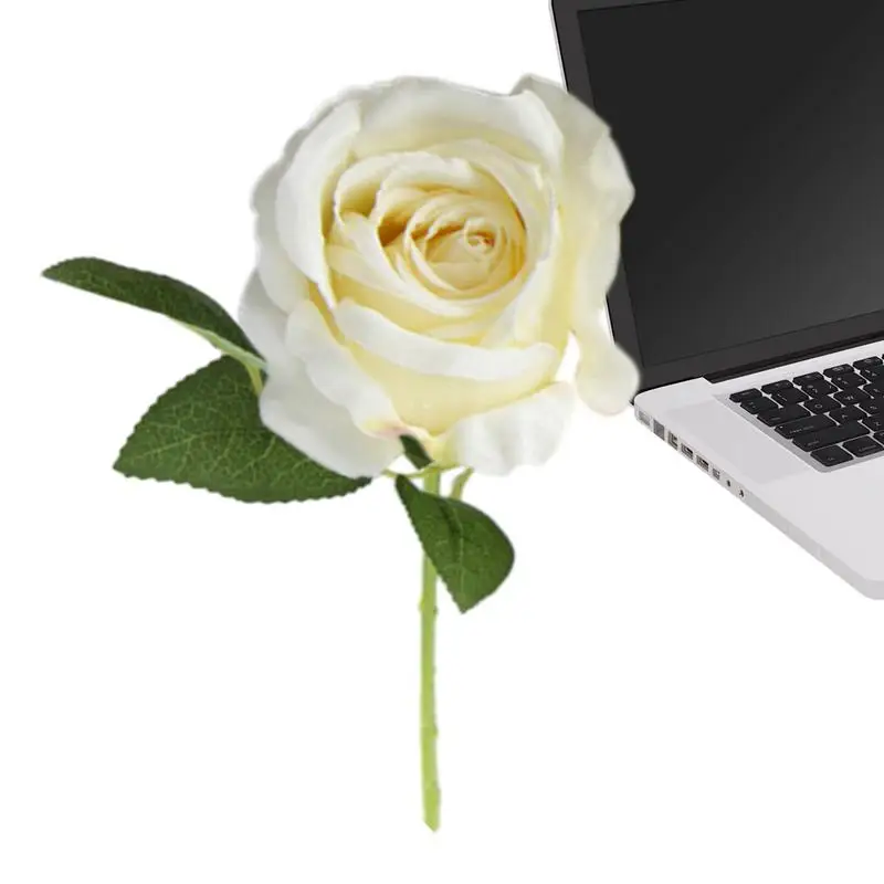 

Rose Artificial Flower Simulation Fake Artificial Rose Realistic Design for home decor Wedding Party Garden Roses Arch Silk Fake
