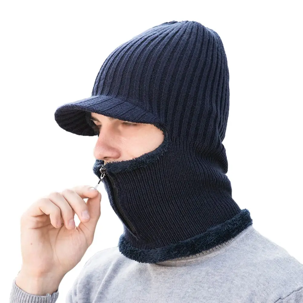 

Stylish Winter Hat Scarf Hooded Knitted Neck Warmer Plush Fluffy Beanies Hats Fashionable Cold Weather Accessories