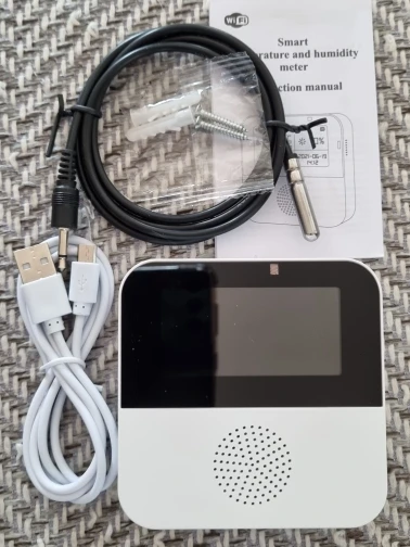 Ruumi USB-termomeeter - Tuya nutikas WiFi temperatuuri- ja niiskusandur LCD-ekraaniga, fotoülevaade