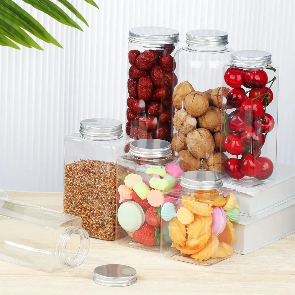 Airtight Food Storage Container Clear Kitchen Pantry Organization and Storage Canisters Bottles Dry Food Sealed Cans For Cereal storage jar,storage can