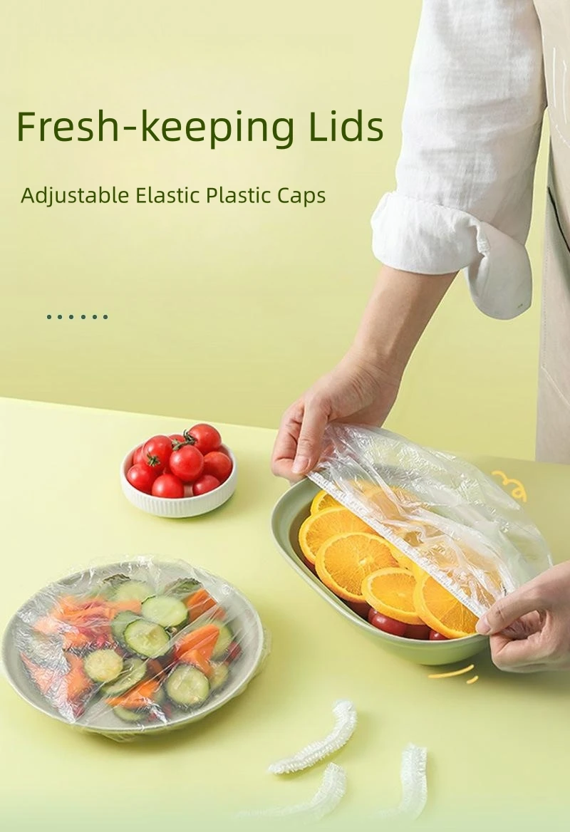 Description Picture 2 of itemFresh-keeping Lids Adjustable Elastic Plastic Caps Cover Food Storage Container Kitchen Fridge Organization Accessorie Houseware