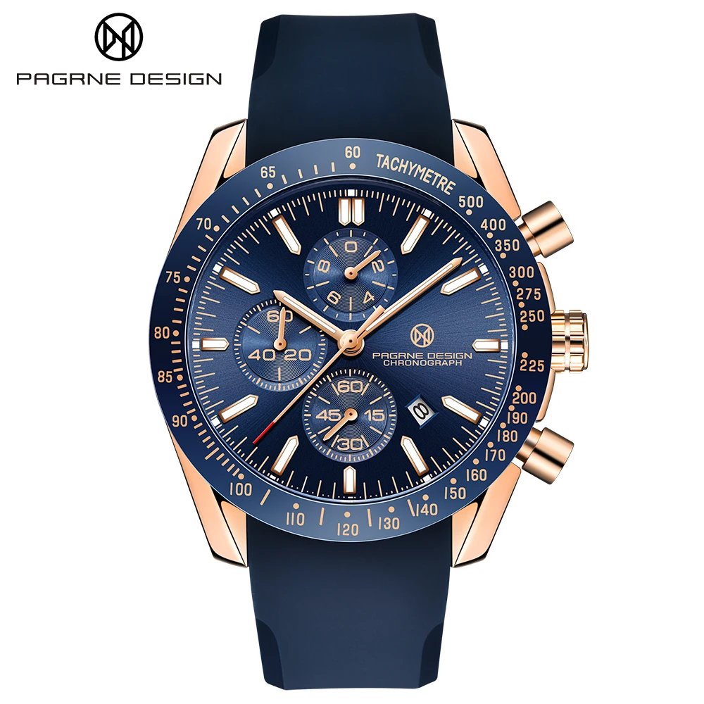 PAGANI DESIGN （Pagrne） TOP Men's Quartz Watch Luxury Military Diving Chronograph Casual Sports Male Clock Relogio Maasculino