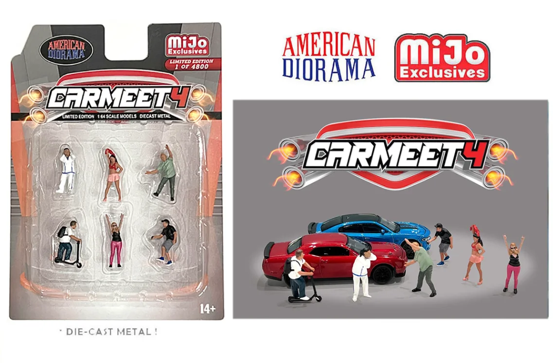 AMERICAN DIORAMA 1:64 car meet motomania Racing Legends cosplay