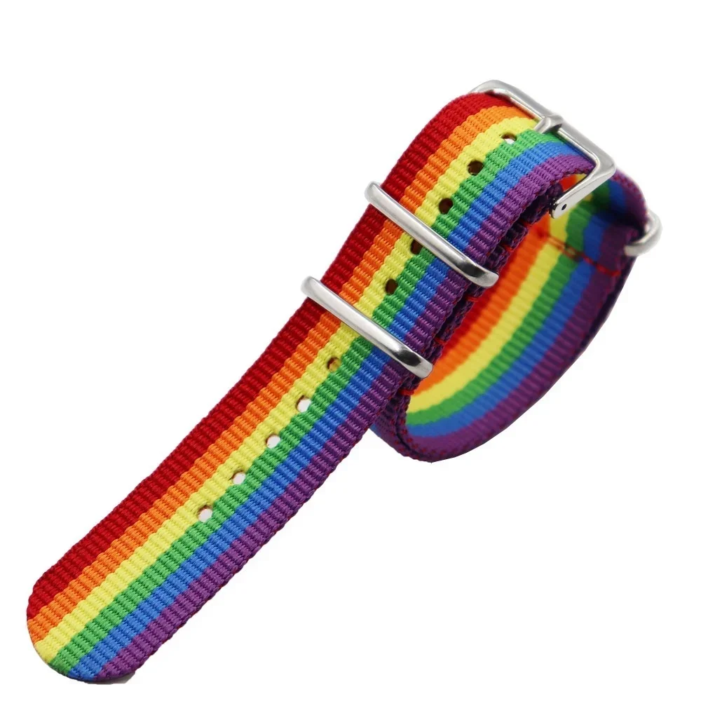 Delysia King Unisex Trendy Rainbow Couple Bracelet Simplicity Temperament Multicolor Wrist Band Birthday Present metal bracelet