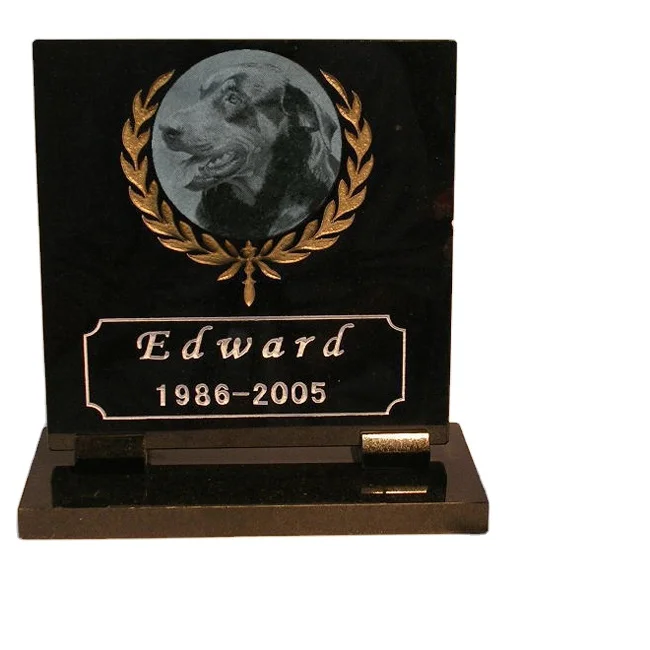 Outdoor Granite Stone Small Pets Headstones Memorial Tombstone Personalized Diy Gravestone for Dog