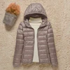 2023 New Fashion Female Cold Jacket Women Winter Light White Duck Down Jacket Slim Puffer Jacket Portable Windproof Down Coat 4