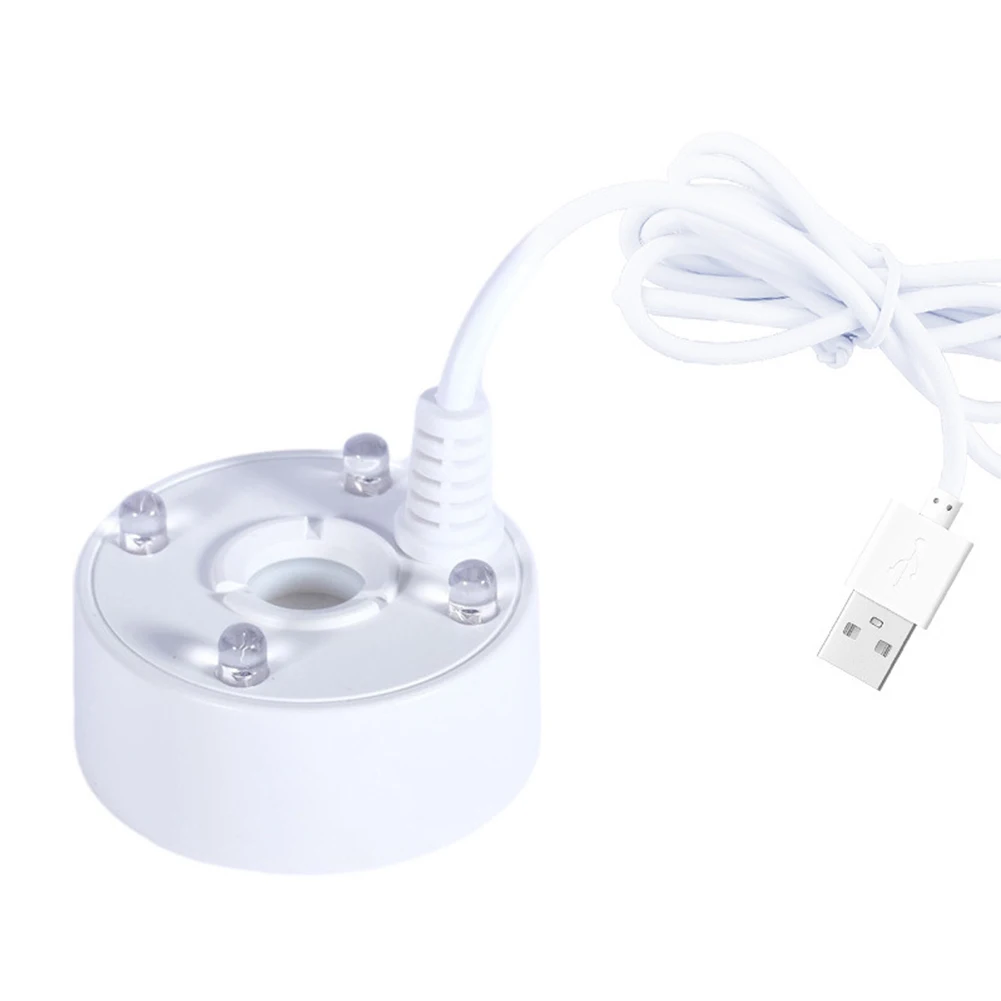 5V USB Fish Tank Mist Maker with 4 LED Colorful Lights
