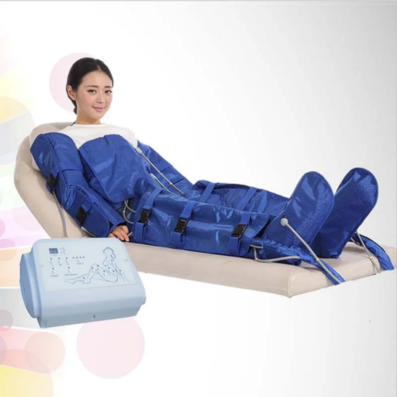 Air Wave Pressure Lymphatic Drainage Vacuum Therapy Machine Muscle Relaxing Leg Waist Body Air Massage for Health Beauty