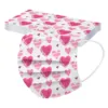 10pcs Adult Mask Valentine's Day Disposable Face Mask Lover Heart Print Industrial 3Ply Ear Loop Mask mascarillas cubrebocas  4
