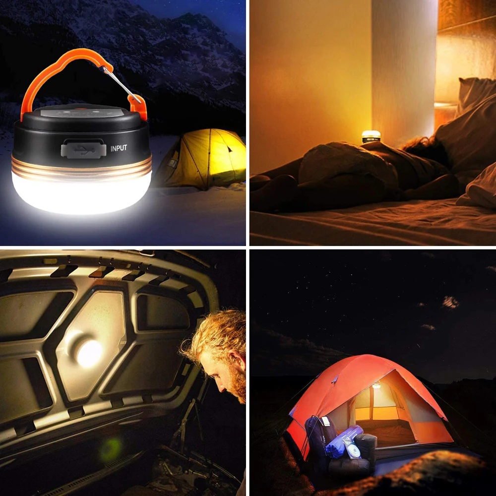 Linterna Camping Led Recargable Usb, Luces Camping Retro Alimentadas  Batería Aa Ajustadas Sin Escalones, Lámpara Vela Verde Colgante, Bombilla  Portátil Impermeable Tienda Campaña Aire Libre, Iluminación Emergencia