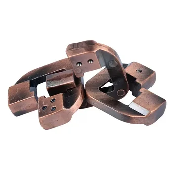 Brother Lock  Brain Teaser Puzzle 3D Unlock Decompression Toys For Adults Kids IQ Challenge Games Toy