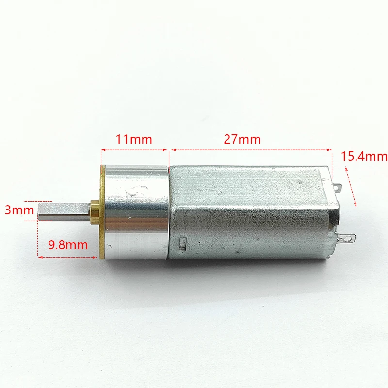 마이크로 050 DC 감속 모터 1.5V/3V/3.7V/5V 110RPM 지능형 로봇 자동차용 저속 풀 메탈 기어박스