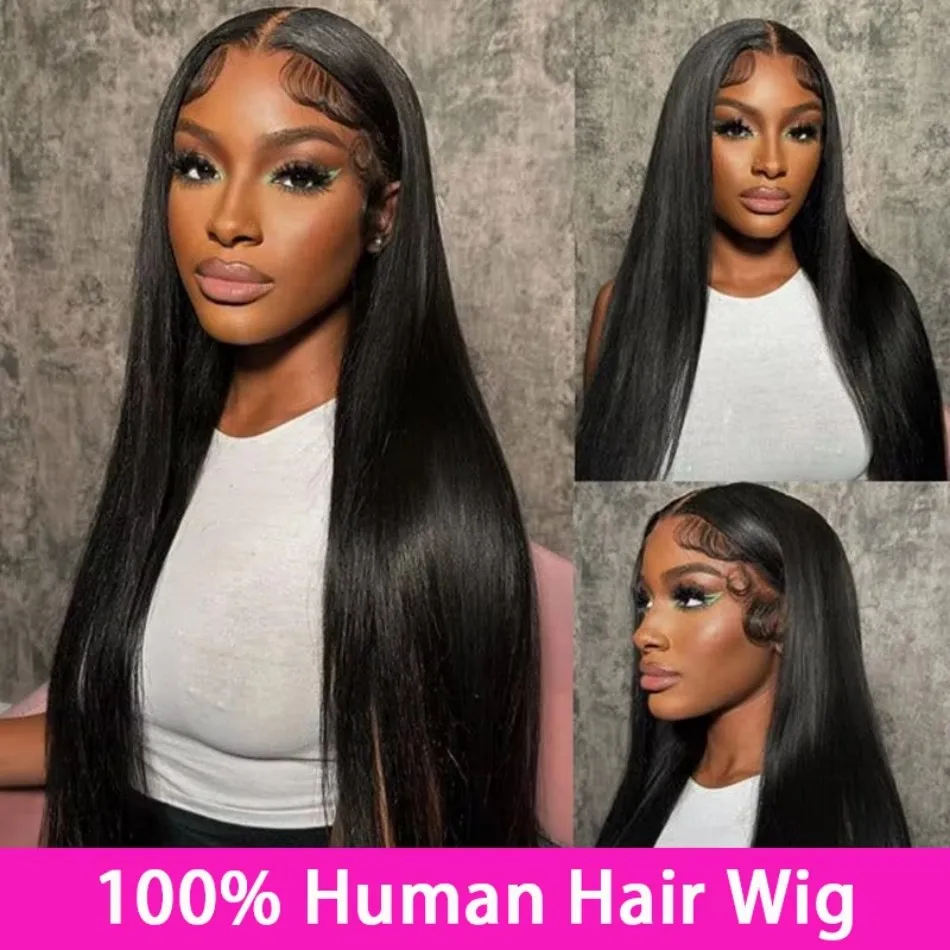 13X6 Lace Front Wigs Straight Human Hair Wigs 40 Inch Wigs Human Hair Hd Frontal Brazilian Hair 100% For Black Women 230 Density