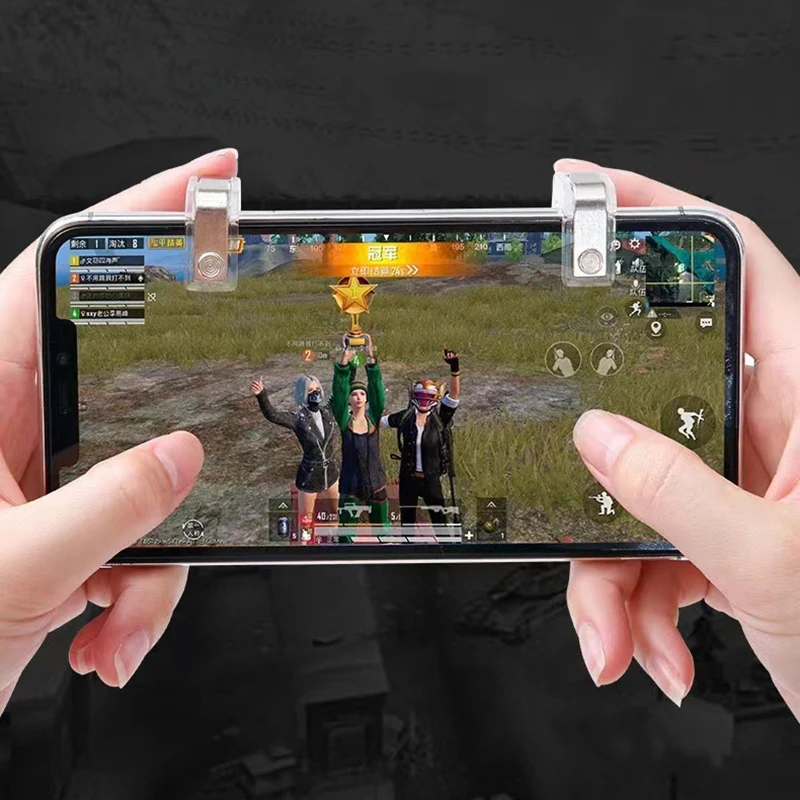 PUBG L1 R1 용 휴대 전화 게임 컨트롤러 트리거 조준 키 조이스틱 화재 버튼 게임 트리거 액세서리