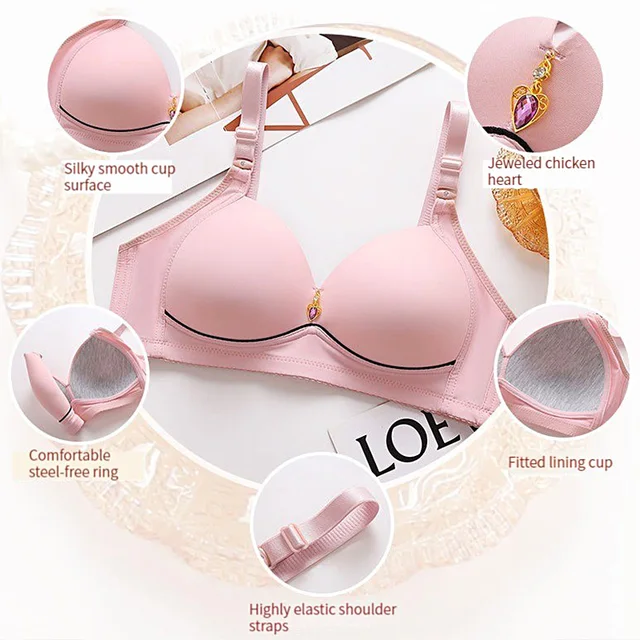 BC Cup New Sexy Large Size No Steel Ring Comfortable Lingerie Push Up  Breathable Women's Underwear Thin Cup Glossy Bras Mujer - AliExpress