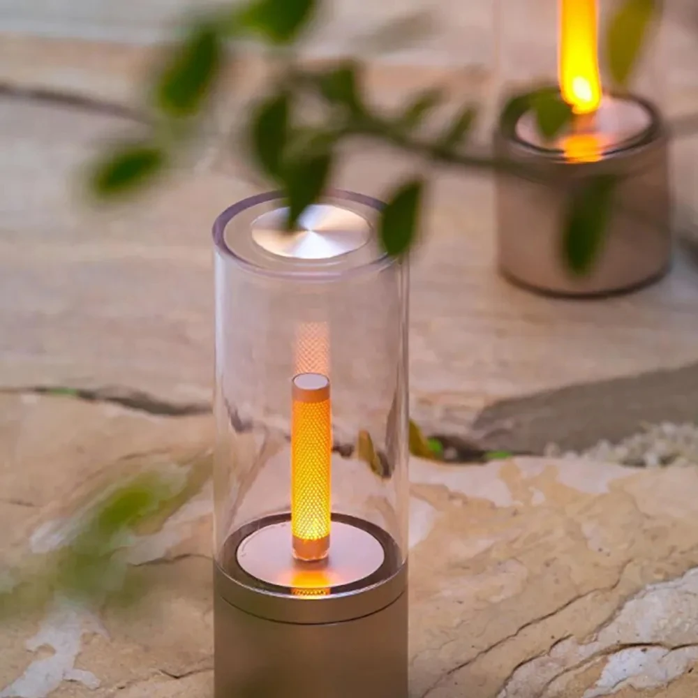 

Intelligent Candle Atmosphere Lamp USB Charging Retro Dimmable LED Bedside Light Night Light Candle Light